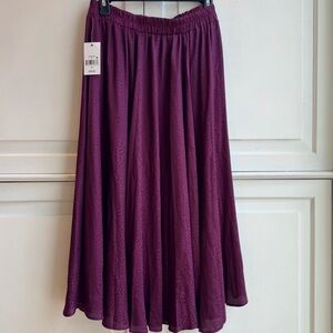 Elegant Burgundy leopard Women's Skirt